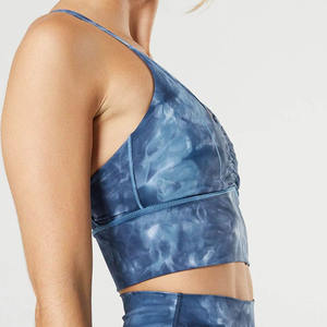 Vente chaude Meilleure qualité Vêtements de sport Sans couture 2 pièces Costume court réglable Vêtements de yoga Soutien-gorge de sport à quantité minimale de commande bas pour les femmes - Product Image 4