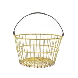 Cesta de metal con chapado en oro para almacenamiento, tamaño personalizado, alambre de hierro - Product Image 1