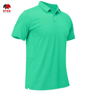 Ryan เสื้อโปโลโปร Gear สำหรับผู้ชายปรับแต่งโลโก้ผ้าระบายอากาศการออกแบบ OEM ตามสั่ง - Product Image 2