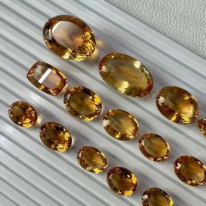 Mélange à facettes de citrine jaune naturelle taillé en vrac pierre de cristal de quartz pour la fabrication de bijoux et de guérison - Product Image 4