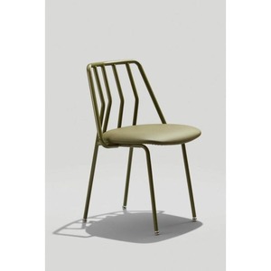 เก้าอี้โลหะเกรดพรีเมี่ยมที่สะดวกสบายพร้อมการเคลือบผงทนต่อสภาพอากาศกรอบความแข็งแรงสูงและสัมผัสที่ทันสมัย - Product Image 4