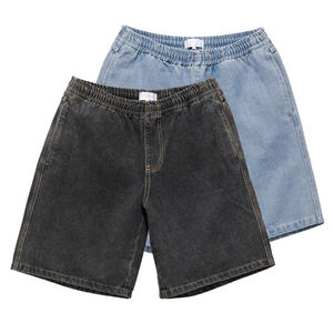OEM High Street <b>Men's</b> Breathable Comfortable Plus Size Baggy Denim Shorts Mid Waist Anti-Wrinkle <b>Jeans</b> 'Hot Shorts' Knitted - Product Image 1