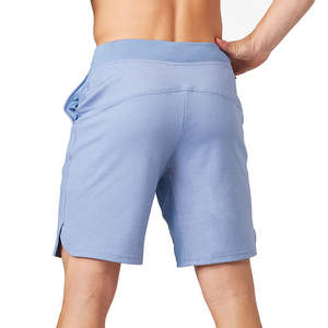 Vente en gros de shorts de gym de haute qualité pour hommes avec logo personnalisé shorts en coton noirs shorts de gym simples et décontractés - Product Image 4