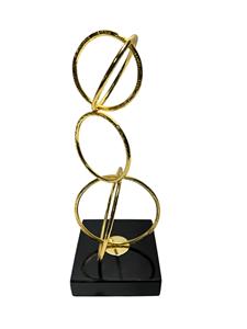 ฐานหินอ่อนรูปปั้นที่ทันสมัยและสแตนเลสชุบทอง EPL สำหรับคอนโซลและโต๊ะกาแฟ - Product Image 5