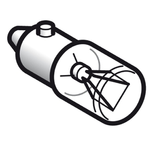 Lampadina a incandescenza SCHNEIDER ELECTRIC DL1CE012 2.6W Harmony XB4 BA9s trasparente 24V AC/DC - Product Image 1