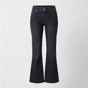 <b>Women's</b> Wide Leg Mid Waist Relaxed Pants Straight Leg Trendy Corduroy Workout <b>Jean</b> Pants for <b>Women</b> Customized Color Styles - Product Image 1