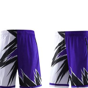 Pantalones cortos deportivos personalizados para hombre, pantalones cortos de malla de baloncesto con sublimación de poliéster 100% con bolsillos de talla grande - Product Image 5