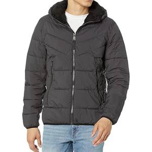 Veste matelassée d'hiver pour homme de haute qualité, coupe-vent, design à bulles, impression par sublimation personnalisée, poids du tissu 320 grammes, stand - Product Image 2