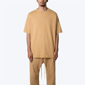 Luxury Blank 100% Cotton <b>Heavyweight</b> Drop Shoulder <b>Men's</b> Oversized <b>T</b>-<b>Shirt</b> Streetwear Style <b>Men's</b> <b>T</b>-<b>shirts</b> - Product Image 1
