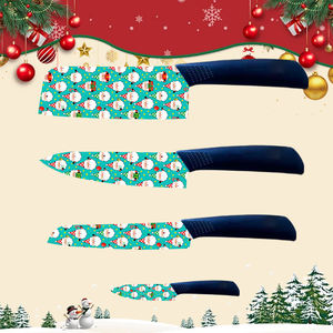 Couteau de chef en céramique japonaise, 4 ensembles, poignée en plastique ambidextre, durable pour un usage quotidien et en extérieur, vente flash, livraison rapide - Product Image 1