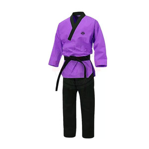 Uniforme de kárate sencillo de Color sólido para adultos, traje personalizado de alta calidad para artes marciales - Product Image 3