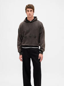 Ropa Urbana de Alta Calidad con Lavado Ácido y Efecto Vintage, Personalizada, Oversize, de Algodón 100% Ecológico de 300g, Suministro de Marca Privada - Product Image 2