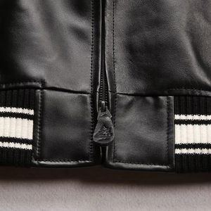 Veste universitaire en toile de haute qualité pour homme, col montant, épaisse, imperméable, coupe-vent, respirante, doublure en polyester et laine, taille XS - Product Image 5