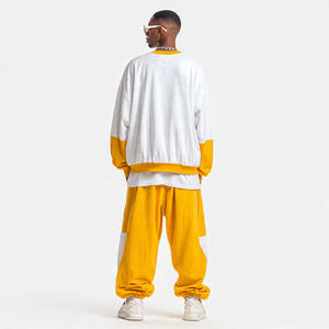 Conjunto Deportivo con Capucha para Hombre, Pantalones Deportivos Holgados con Cremallera y Pierna Ancha, Ropa Deportiva de Invierno, Antibacteriana y Cortavientos - Product Image 3