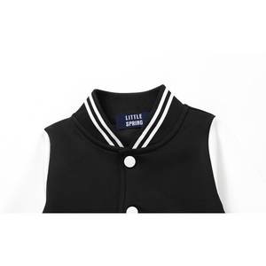 Varsity Jacket Zip Up Letterman Jacket Survêtement Printemps Automne Vêtements Rose Chaud - Product Image 2