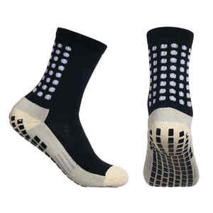 New Hot Design Polyester Socks Custom Logo Soccer Sport Football <b>Stockings</b> Grip Socks Long Woven Athletic Socks - Product Image 2