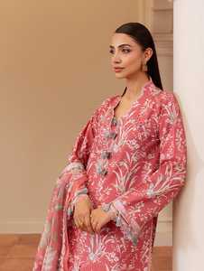 Nouveautés Vêtements d'hiver pakistanais Robes en lin non cousues 3 pièces Vêtements décontractés pour femmes Vêtements de soirée - Product Image 3