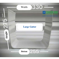 Gouttière en plastique PVC fiable, durable, étanche, style moderne, solution de drainage d'eau pour toiture, fournisseur du Vietnam, OEM, ODM