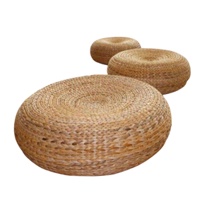 Venta al por mayor de agua Jacinto otomano redondo con material natural de Vietnam - Product Image 1