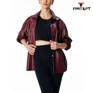 2024 nouveau Style femmes chemises en cuir en cuir en gros femmes chemises nouveau Design chemises en cuir à vendre - Product Image 4