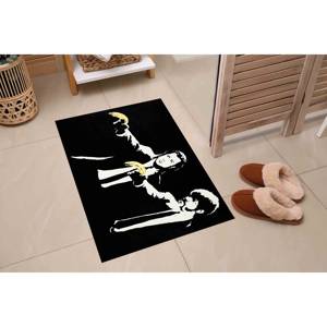 Alfombra Impresa: Alfombra de Diseño Único, Alfombras de Regalo, Alfombra con Diseño de Pistola de Plátanos de Banksy, Alfombra Delgada No Tejida - Product Image 4