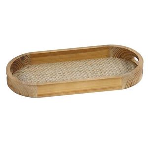 Plateau de service en bois de qualité deluxe plateau de service à thé et à café de grande taille au design classique de fournisseurs en vente entière - Product Image 3