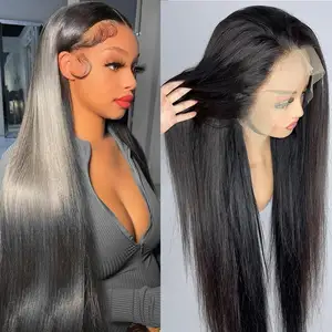 Hot Sale Bob Wigs Brazilian Human Hair Lace Frontal Wigs 613 Transparent HD 180% Density Curly Lace Front Wigs With Baby Hair