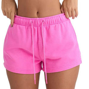 Prix de gros Logo personnalisé nouvelle mode Shorts de survêtement femmes respirant 100% coton nouveau meilleur short de survêtement décontracté pour les étés des femmes - Product Image 1