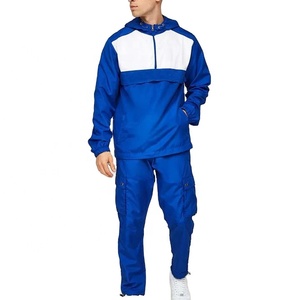 Survêtement en polyester décontracté personnalisé pour hommes concevez votre propre ensemble de jogging coupe-vent imperméable d'été coupe-vent Cargo Sport - Product Image 1