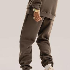 Personnalisé poids lourd coupe décontractée hommes polaire Joggers manchette élastique toile Streetwear ou salon Look personnalisable OEM commandes - Product Image 1