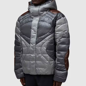 Chaqueta de Hombre de Alta Calidad, Transpirable, Talla Grande, Cortavientos, con Cremallera, Estampada, Corte Regular, Chaqueta Acolchada Suave - Product Image 5