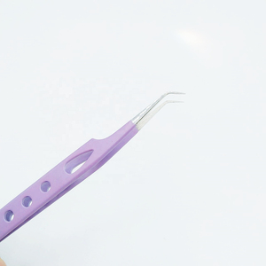 Pince à épiler droite de forme professionnelle pince à épiler à volume de pied isolé conçue pour le soin des cils - Product Image 6