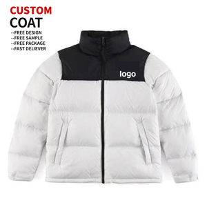 OEM Custom Logo <b>Winter</b> Puffer Down Jacket Polyester Thick <b>Warm</b> Windproof Outdoor <b>Coat</b> Designer Streetwear Casual for <b>Men</b> Jacket - Product Image 3