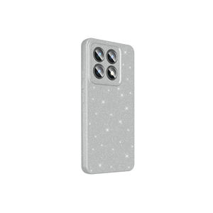Funda de Silicona Plateada de Lujo Netzy con Brillantina para Xiaomi 14T Pro y 14 Plus, Funda Protectora de Algodón con Diamantes para Cámara - Product Image 6