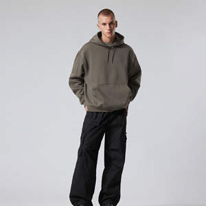 Sweat-shirt à capuche oversize pour homme et femme, vêtements de sport d'hiver, streetwear décontracté, 100% coton, écologique, respirant - Product Image 2