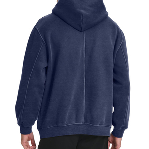 Sweats à capuche personnalisés délavés à l'acide en molleton de coton lourd vintage personnalisé possédez votre conception pull à capuche pour hommes à fond flexible - Product Image 4