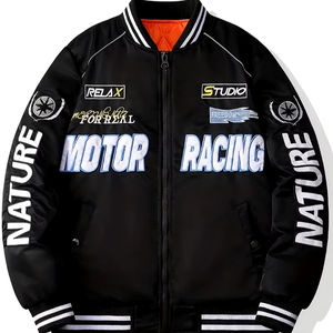 Recién llegado, chaqueta Bomber de invierno de alta calidad para hombre, hecha a medida con cuello levantado, chaqueta bordada para hombre - Product Image 1