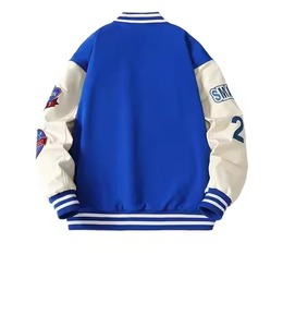 Veste Letterman pour hommes de couleur personnalisée Streetwear chaud d'hiver avec col montant Nouveau design Service OEM disponible - Product Image 1