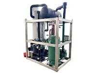 Machine à glaçons tubulaires automatique 10T, refroidissement par eau, acier inoxydable 304, machine à glaçons industrielle pour la pêche mondiale, la transformation alimentaire