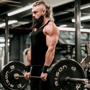 Sangles de crochet de soutien de poignet rouges personnalisables de haute qualité pour l'entraînement de gymnastique d'haltérophilie - Product Image 5