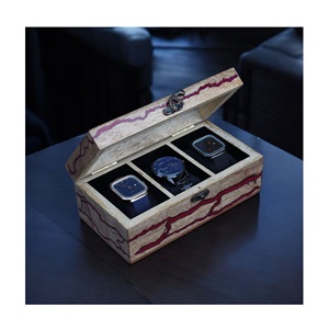 Quality Assure Wooden 4 Slots <b>Mens</b> <b>Watch</b> <b>Box</b> Organizer <b>Watch</b> Display Case Handmade Premium <b>Watch</b> Storage Case for <b>Men</b> Unique - Product Image 5