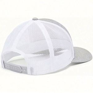 Gorra de béisbol de algodón con malla bordada personalizada para hombre, estilo moderno, tipo trucker con cierre a presión. - Product Image 3