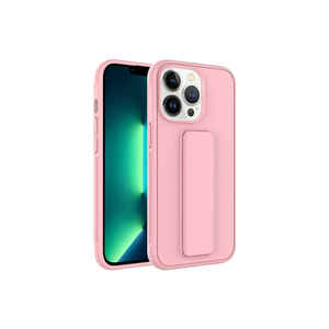 Funda de Silicona Suave HRMN Qstand para iPhone 13 Pro 14 Plus - Funda con Soporte Premium y Nuevo Diseño en Caja - Product Image 1