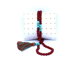Cuentas de Oración Musulmanas Hechas a Mano con Piedra Natural de Ónix Rojo Aqeeq Hakik, Misbaha Tasbih Tesbih de Tamaño Pequeño - Product Image 2