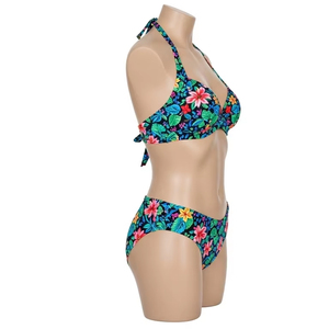 ชุดว่ายน้ำบิกินี่พิมพ์ลายสำหรับผู้หญิงชุดว่ายน้ำโพลีเอสเตอร์ยืดหยุ่นน้ำหนักเบาปรับได้สำหรับฤดูร้อนสระว่ายน้ำชายหาดวันหยุด - Product Image 5
