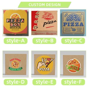 Caja de <span class=keywords><strong>pizza</strong></span> blanca con bolsillo triangular, embalaje pequeño italiano impreso con logotipo personalizado, entrega rápida - Product Image 5