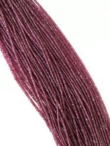 ลูกปัดโกเมนธรรมชาติทรงเหลี่ยม 1 เส้น สำหรับทำเครื่องประดับอัญมณ์ - Product Image 6