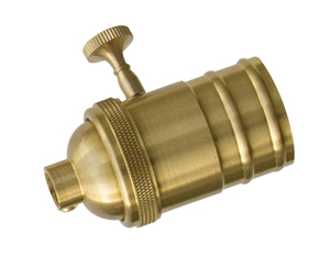 Portalámparas decorativo vintage de metal con interruptor E27 100W 38x70mm. (F-Bright 1201041) - Product Image 1