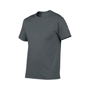 เสื้อยืดแขนสั้นผู้ชายสีเทา ผ้าฝ้ายถัก 100% สีพื้น ใส่สบายสำหรับฤดูร้อน ดีไซน์คอวี เสื้อยืดผู้ชาย - Product Image 6