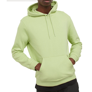 Sudadera con Capucha de Invierno para Hombre de Primera Calidad, 100% Algodón, Transpirable, Ecológica, con Logotipo Personalizado, Impresión Sólida, OEM - Product Image 1